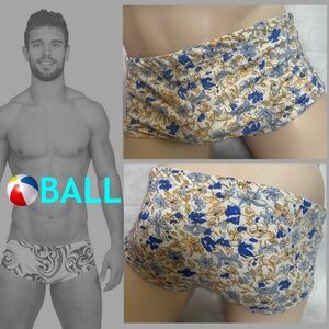 Ball Square Cut Swimsuit 34-40" waist Gently worn Nylon/spandex No size